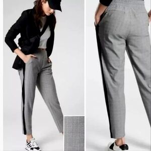 Athleta Brooklyn Ankle Pant Sz 0. Black & Gray Plaid
